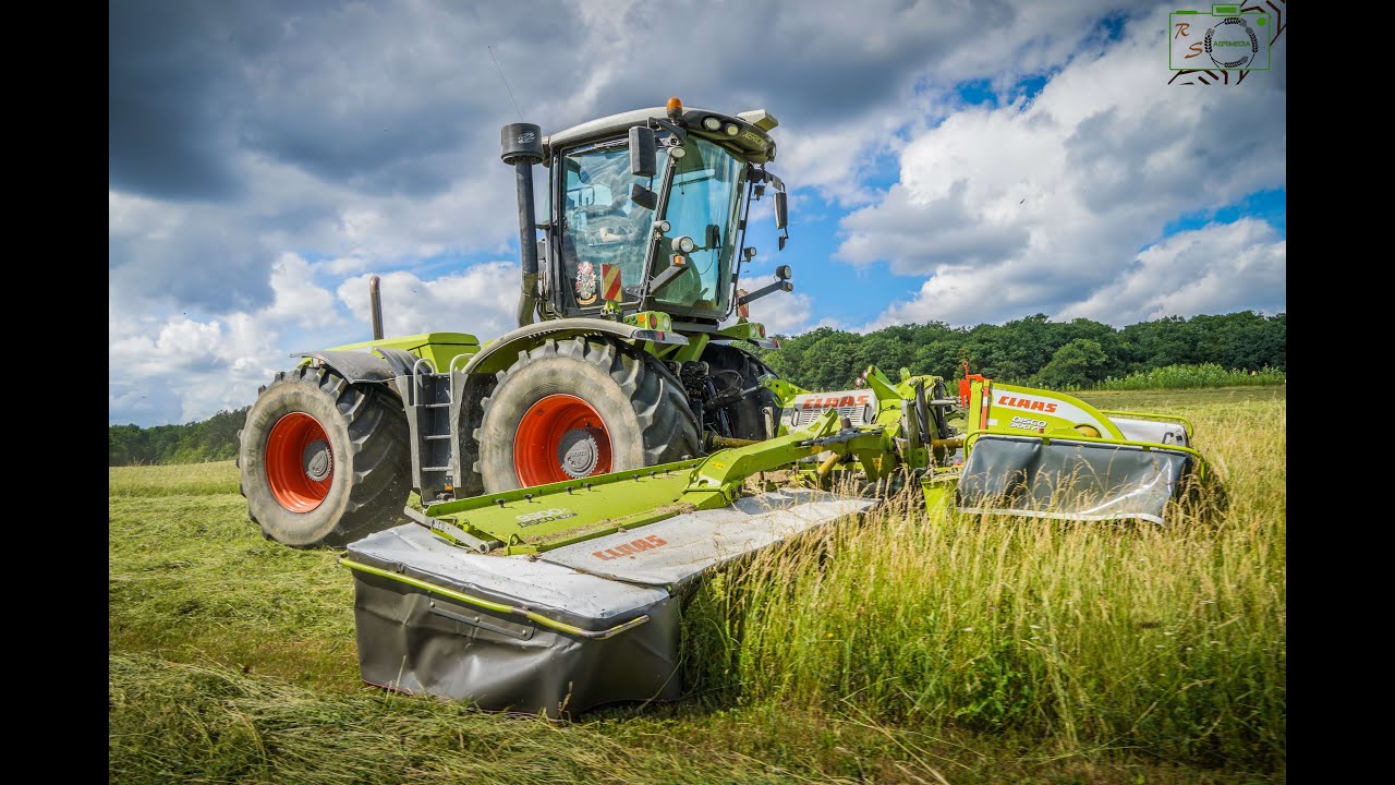 [Motorsound🚜🔊] Claas Xerion 3300 Trac VC/ Claas Disco 9300 V Duo/ Claas Disco 3100 FC