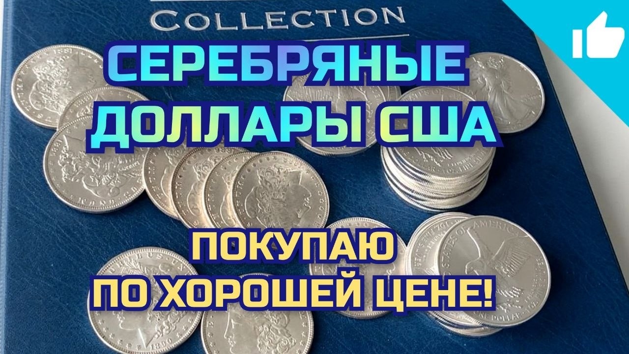 Покупаю серебряные доллары Америки по хорошим ценам!