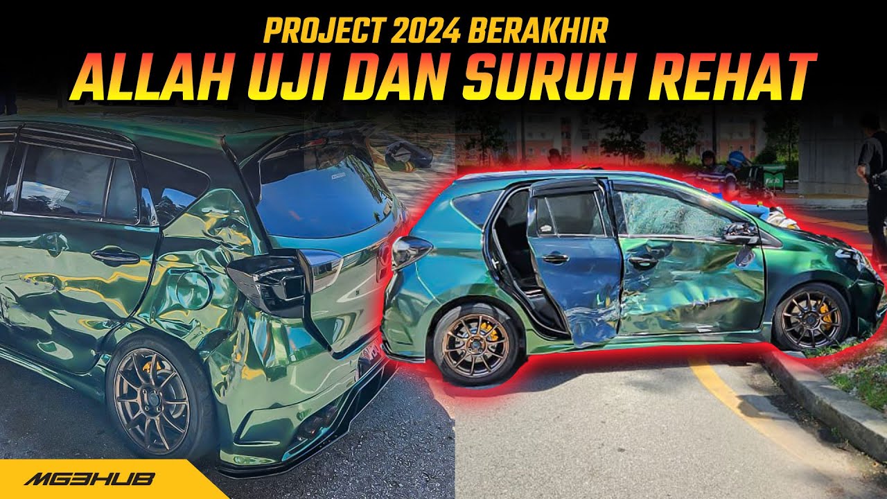 MACAM MANA MYVI MG3HUB BOLEH ACCIDENT?? | ALLAH UJI SURUH ZIQ REHAT