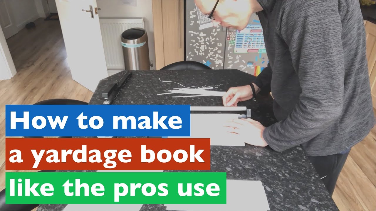 How to make a yardage book just like the golf pros use