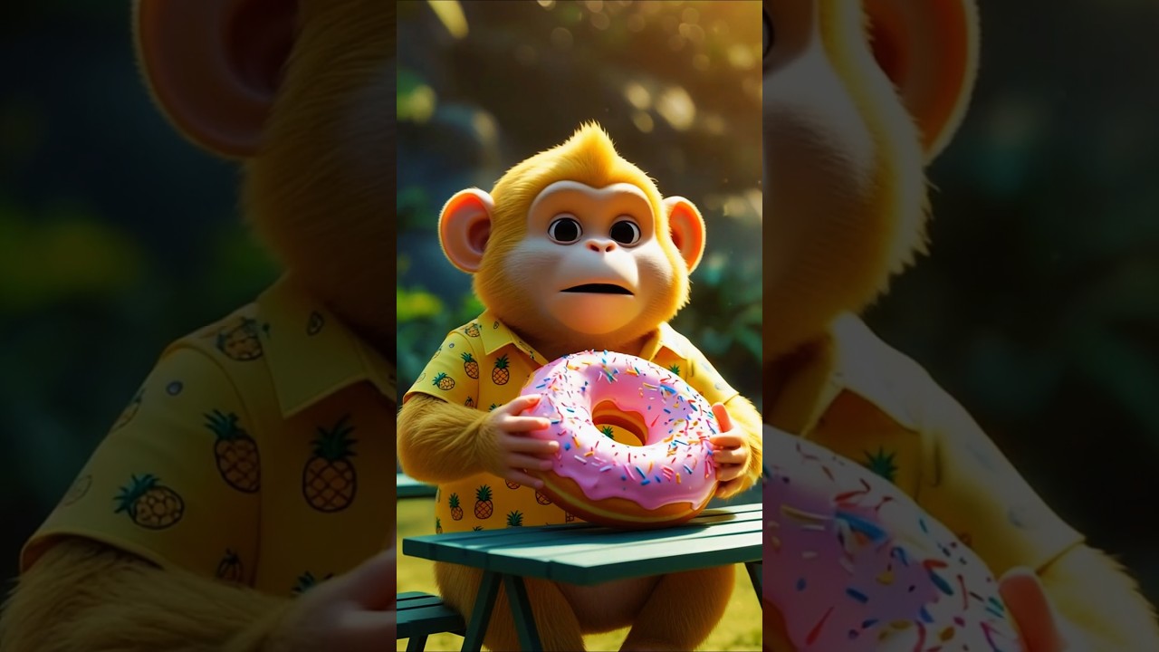 Monkey Loves Donut But&hellip;  #Monkey  #Donut  #Shorts