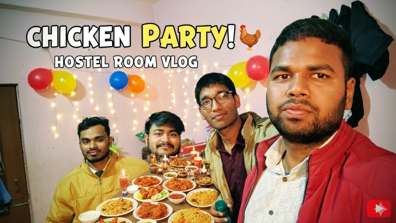 Hostel Life ka Sukoon: Sunday Chicken Party! 🍗 Kaash ye din kabhi khatam na ho.,🍛🥳🧆#vlog #patna