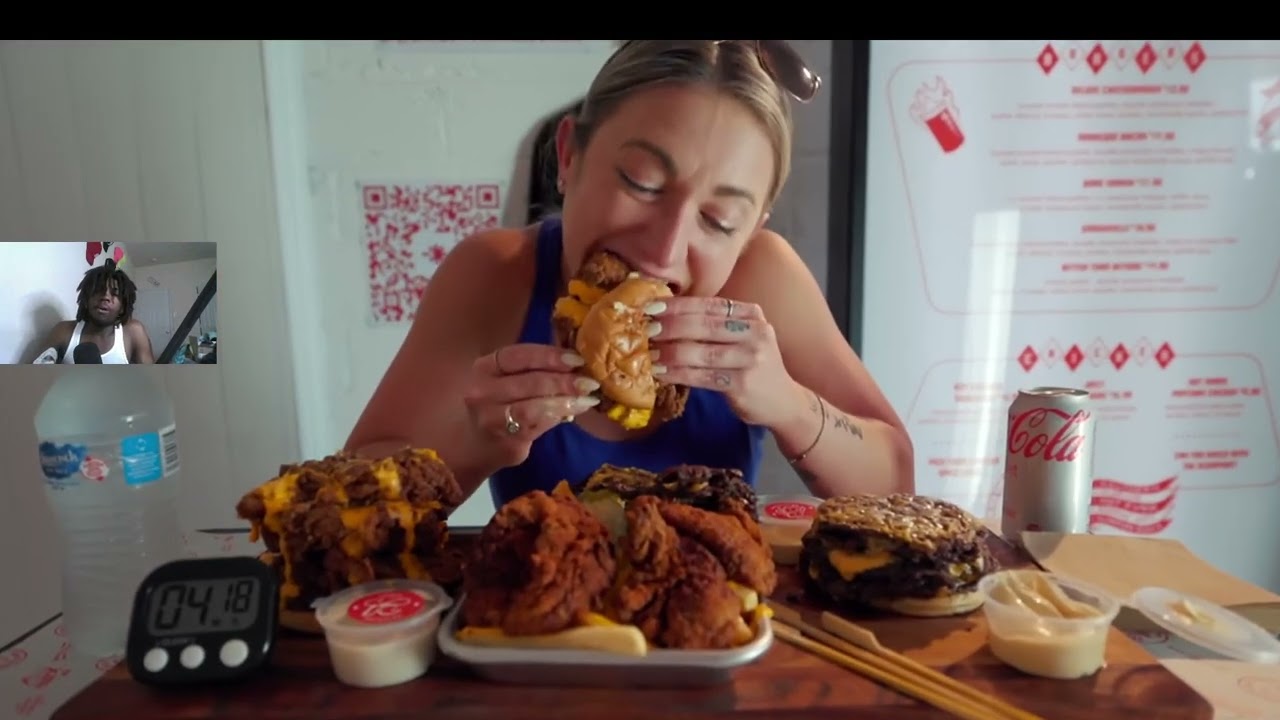 isthatJayB reacts to Katina eating the hottest Triple Threat Challenge YET