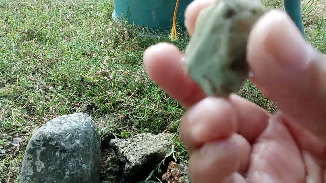 I found 2 rocks or minerals... But I one piece of Diamond! 