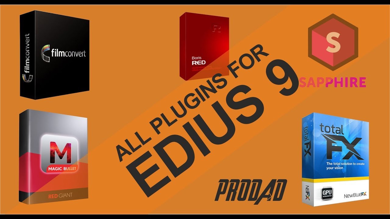 ПЛАГИНЫ ДЛЯ EDIUS 9/ УСТАНОВИТЬ / СКАЧАТЬ