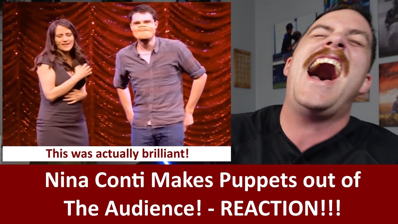 American Reacts NINA CONTI Making Puppets Out of The Audience is Hilarious REACTION