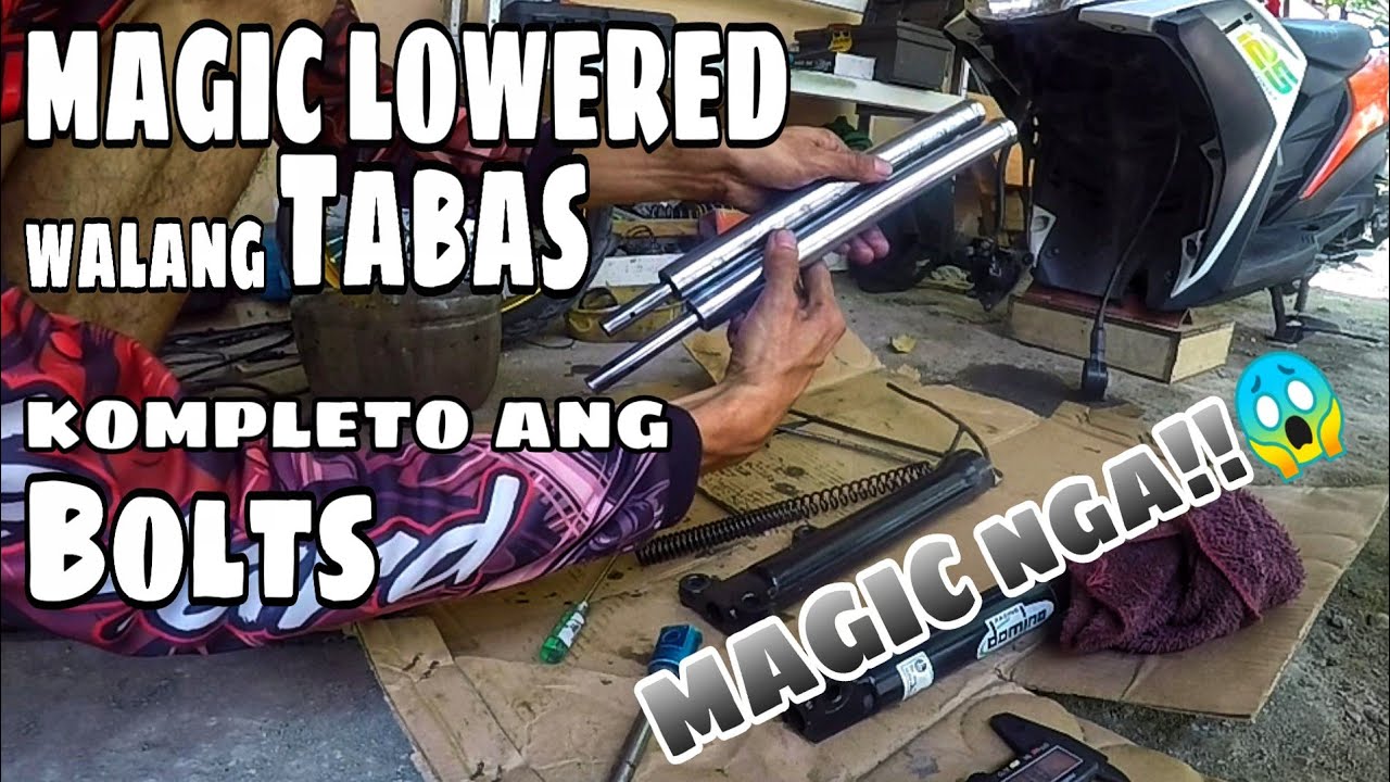 Basic tutorial | paano mag MAGIC LOWERED ng mio | pwede sa lahat ng motor
