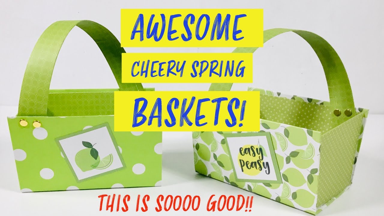 EXQUISITE diy spring baskets/ EASY CHEERY DIY BASKET/great for Easter and craft fairs too!