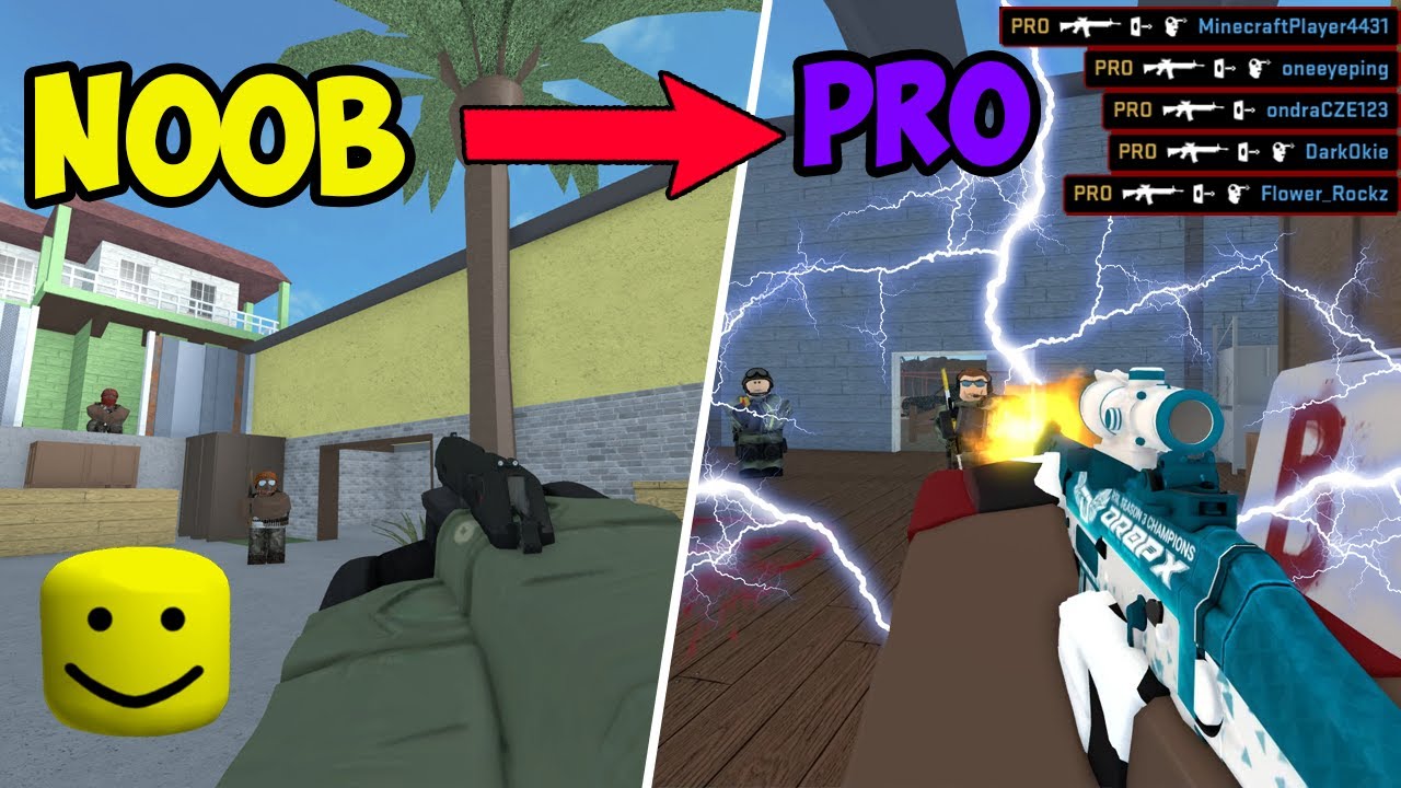 Pretending to be a NOOB, then becoming PRO in Counter Blox!
