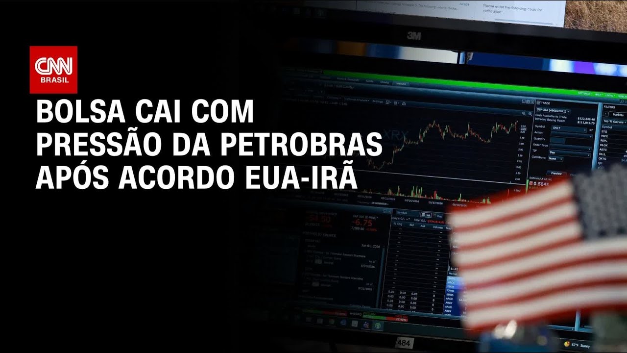 Bolsa cai com press&atilde;o da Petrobras ap&oacute;s acordo EUA-Ir&atilde; | CNN MERCADO