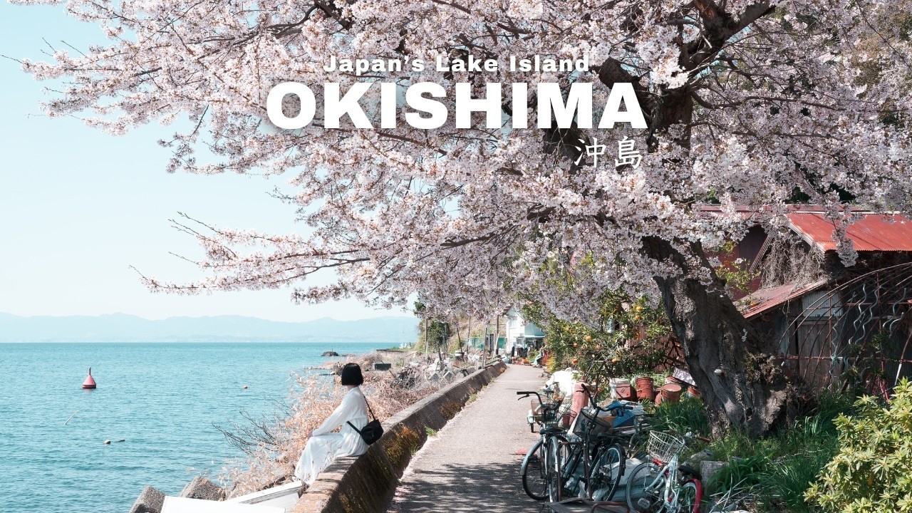 Spring on the Floating Village of Lake Biwa 🌸 Okishima Island, Shiga | Japan Travel vlog