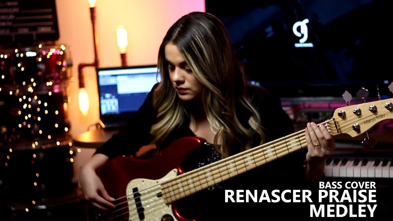 RENASCER PRAISE - MEDLEY || BASS COVER - Giane Rangel