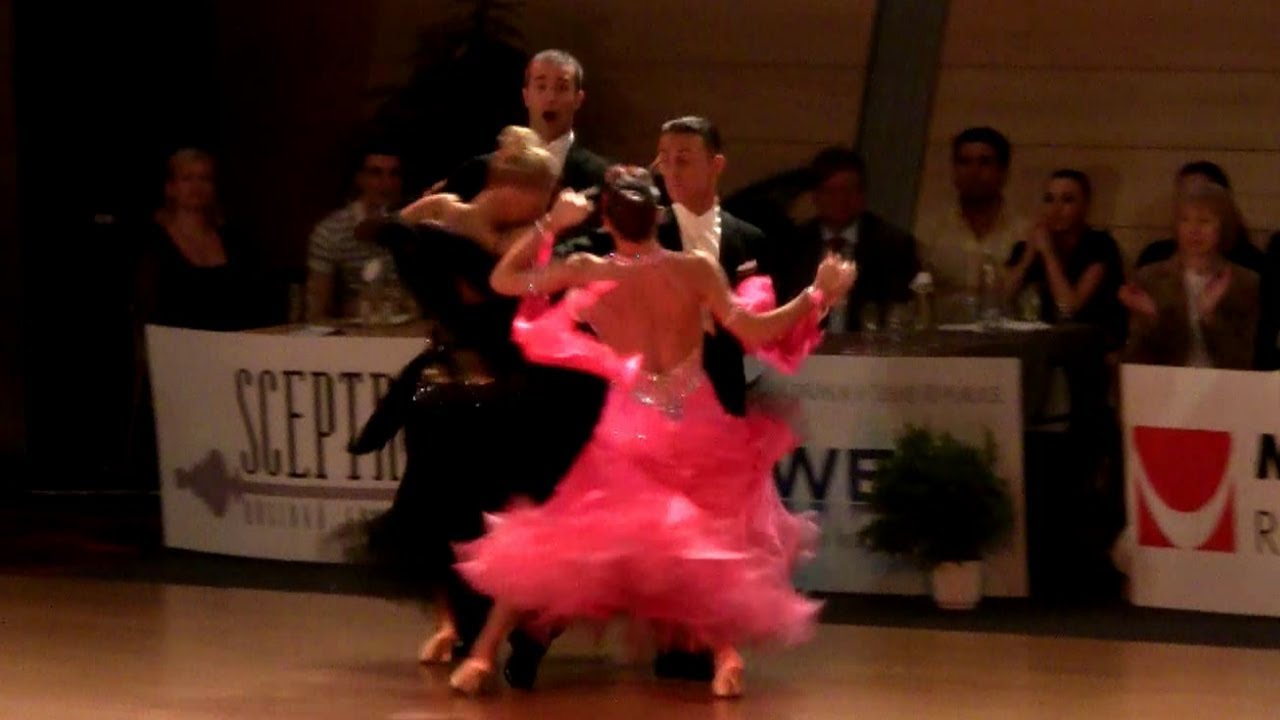 Accident quickstep on Brno Open - Ashli Williamson gets hit but dances her final quickstep!