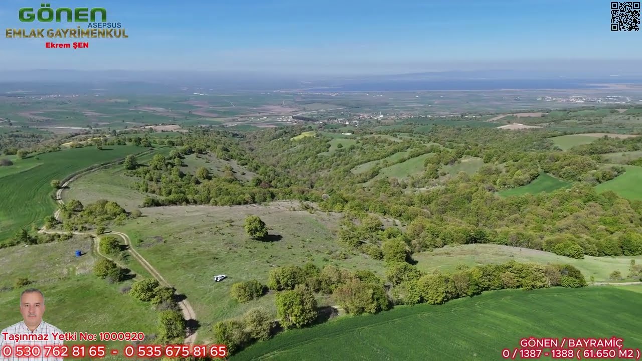 ⚡S A T I L D I ⚡  61.650 m2 Çiftlik, Bağ-Bahçe, Kadastro Yola Cepheli, Göl Manzara