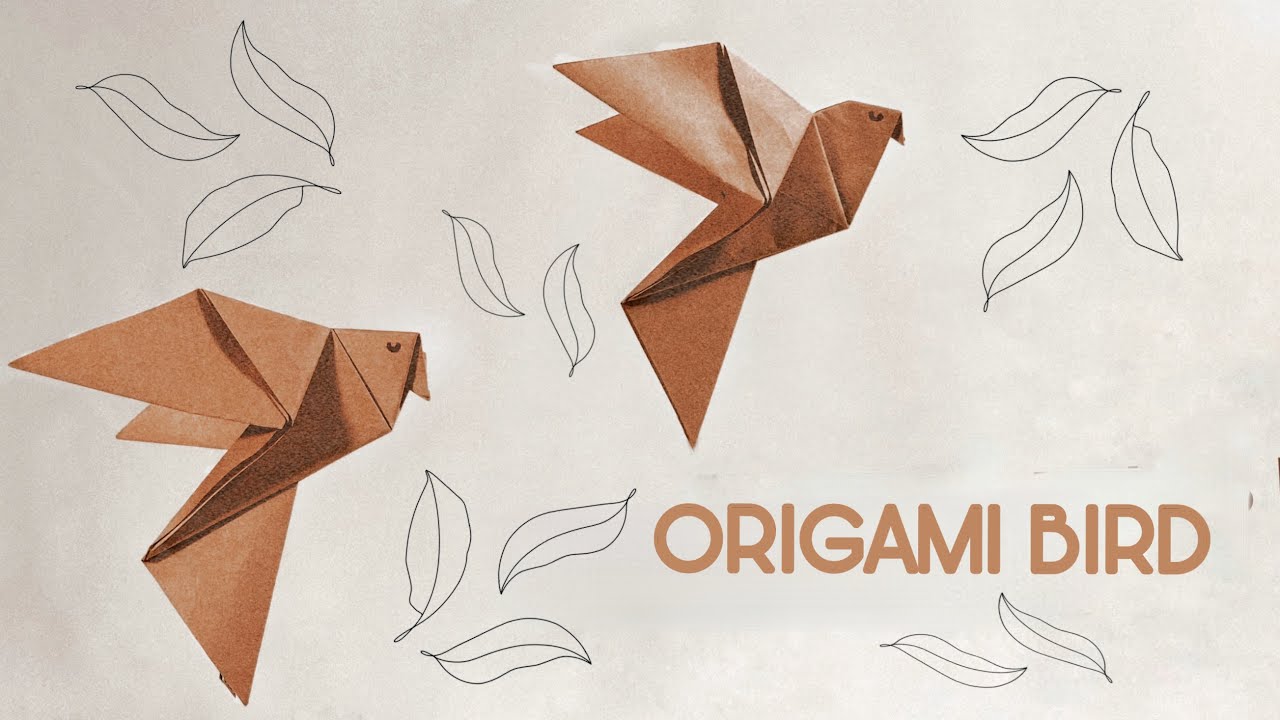 Origami Bird Tutorial - Paper Bird Craft - Origami Easy