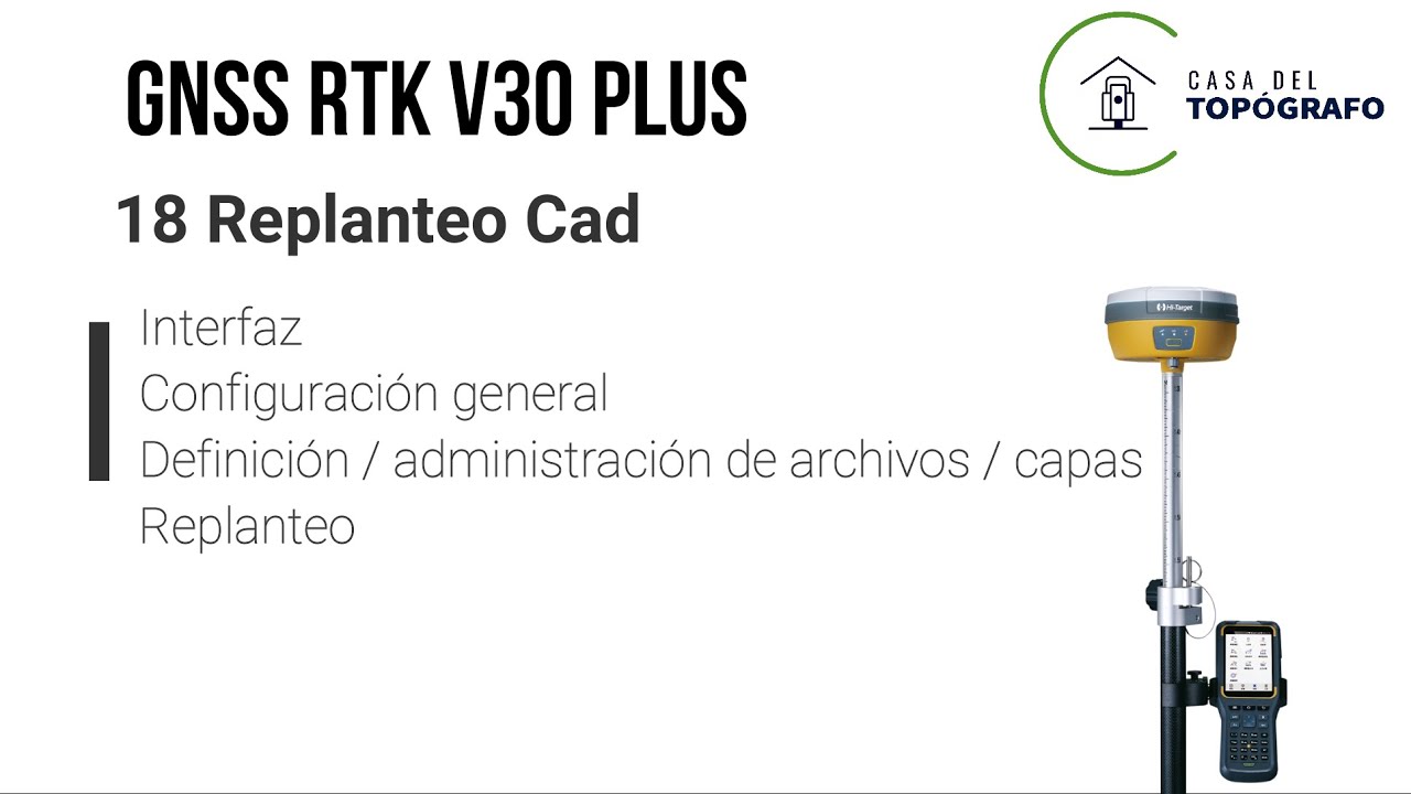 Sistema V30 plus Hi-Target, Replanteo Cad