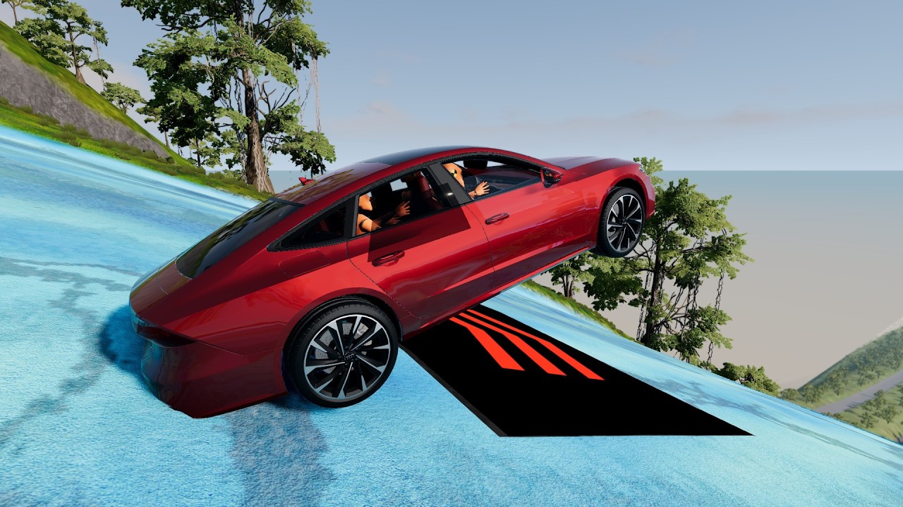 instant 550 MPH Acceleration on ICE TRACK : Which BeamNG Car Survives the Farthest? #05