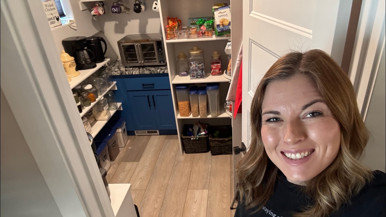 Giant pantry organization for a family of 6