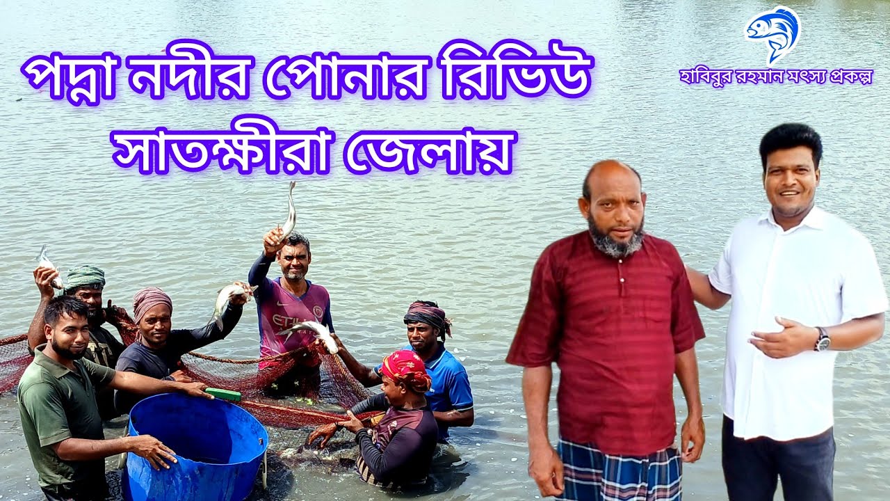 ৩০৬..পদ্না নদীর পোনার রিভিউ দিতে সাতক্ষীরা জেলায়  আবুল হোসেন ভাইয়ের মৎস্য প্রকল্পে।