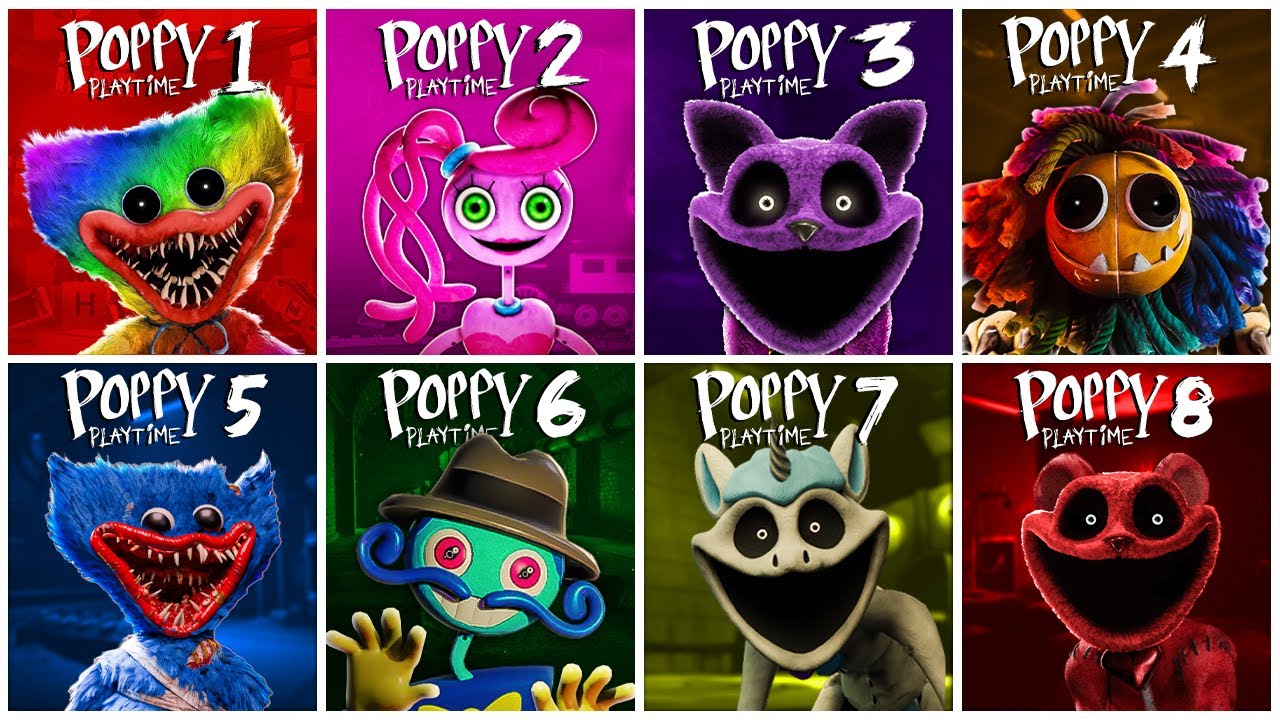 Poppy Playtime: Chapter 1, 2, 3, 4, 5, 6, 7 & 8 FULL GAMEPLAY WALKTHROUGH & ENDING | Poppy Playtime