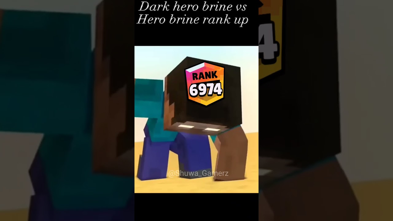 Dark Herobrine vs Herobrine Rank up #viralvideo