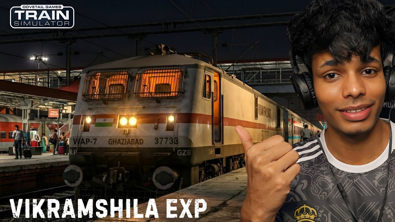 Night Journey With Wap 7 in Train simulator classic Part-1