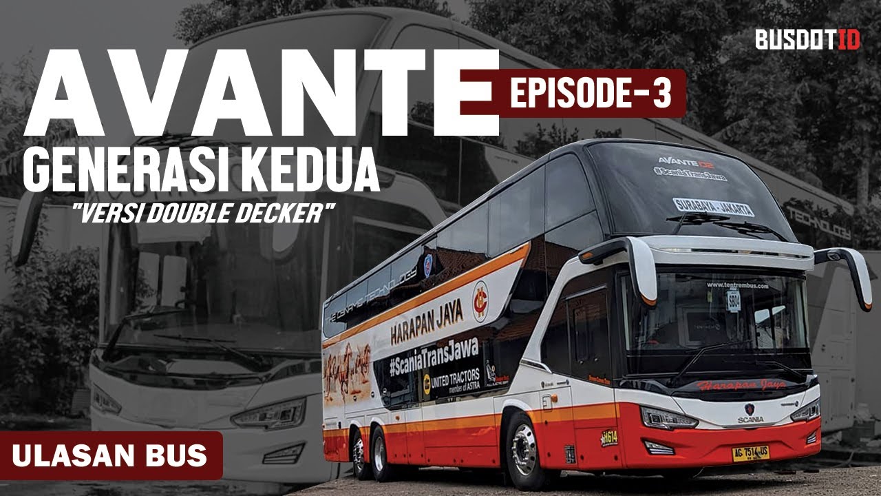 BODY BUS AVANTE D2 PRODUKSI KAROSERI TENTREM MALANG