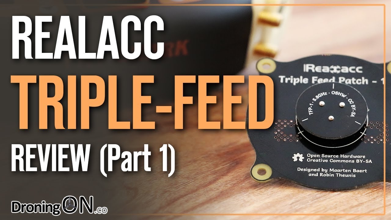 DroningON | RealACC Triple Feed Patch FPV Antenna Unboxing Review