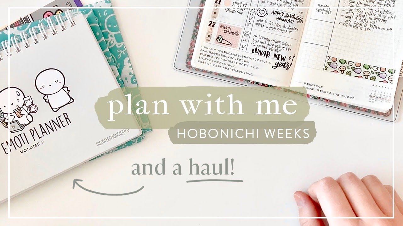 plan with me (and a coffeemonsterzco haul!) | january 23rd to 29th in my hobonichi weeks