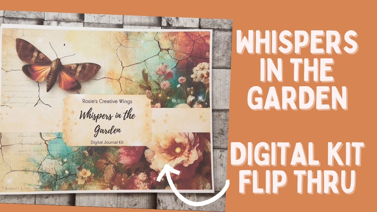 Stunning Garden-Themed Journal Kit | Whispers in the Garden by Rosie’s Creative Wings