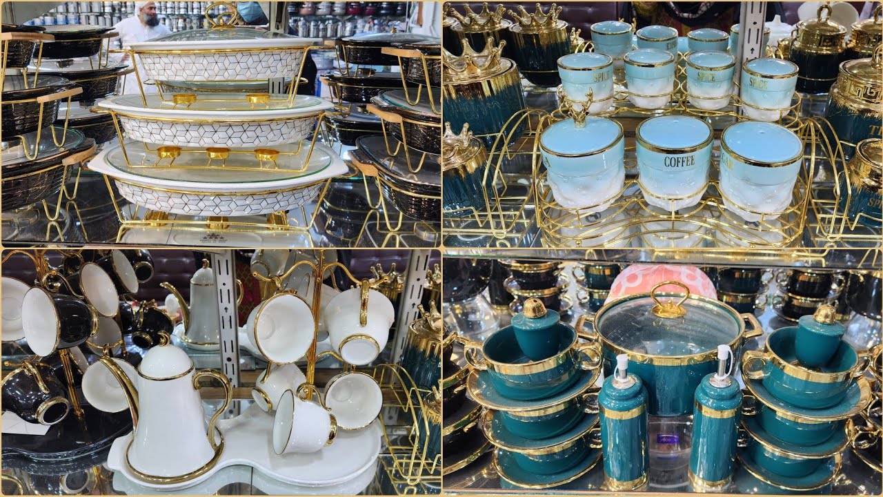 Imported Branded Crockery Wholesale Market Gujranwala/Royal Fancy Buffet Set,SoupSet,SpiceJar,TeaSet