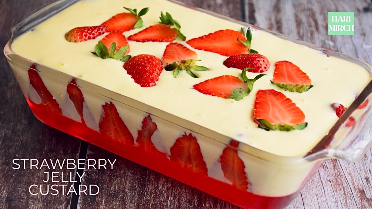 Special Strawberry Jelly Custard Recipe