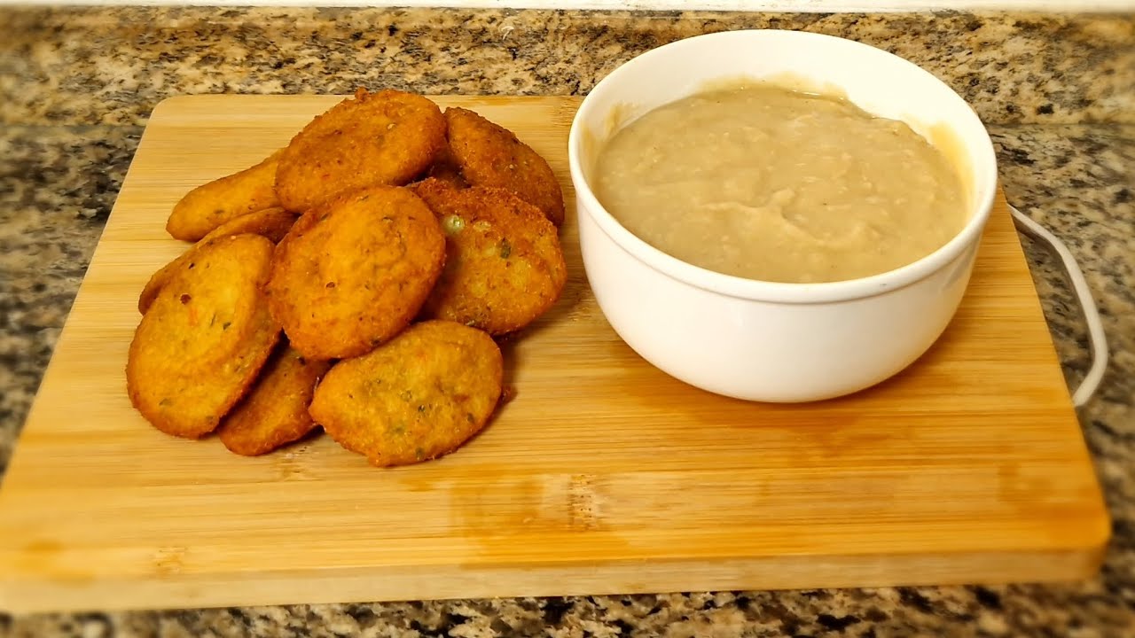 How to make delicious Cameroon Akara and Pap from scratch under 30 minutes😋💃🏽🥘