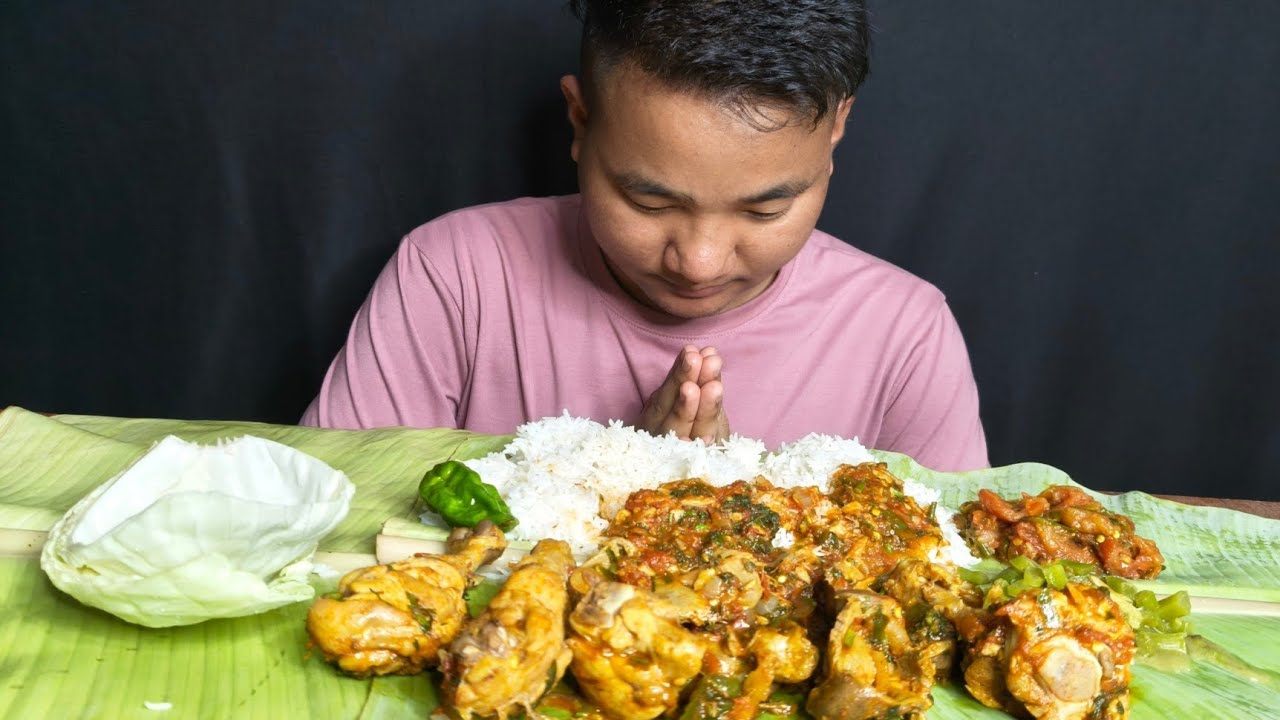 Mukbang: Eating Delicious Chicken Leg Piece and gizzard || Pintu Mukbang 