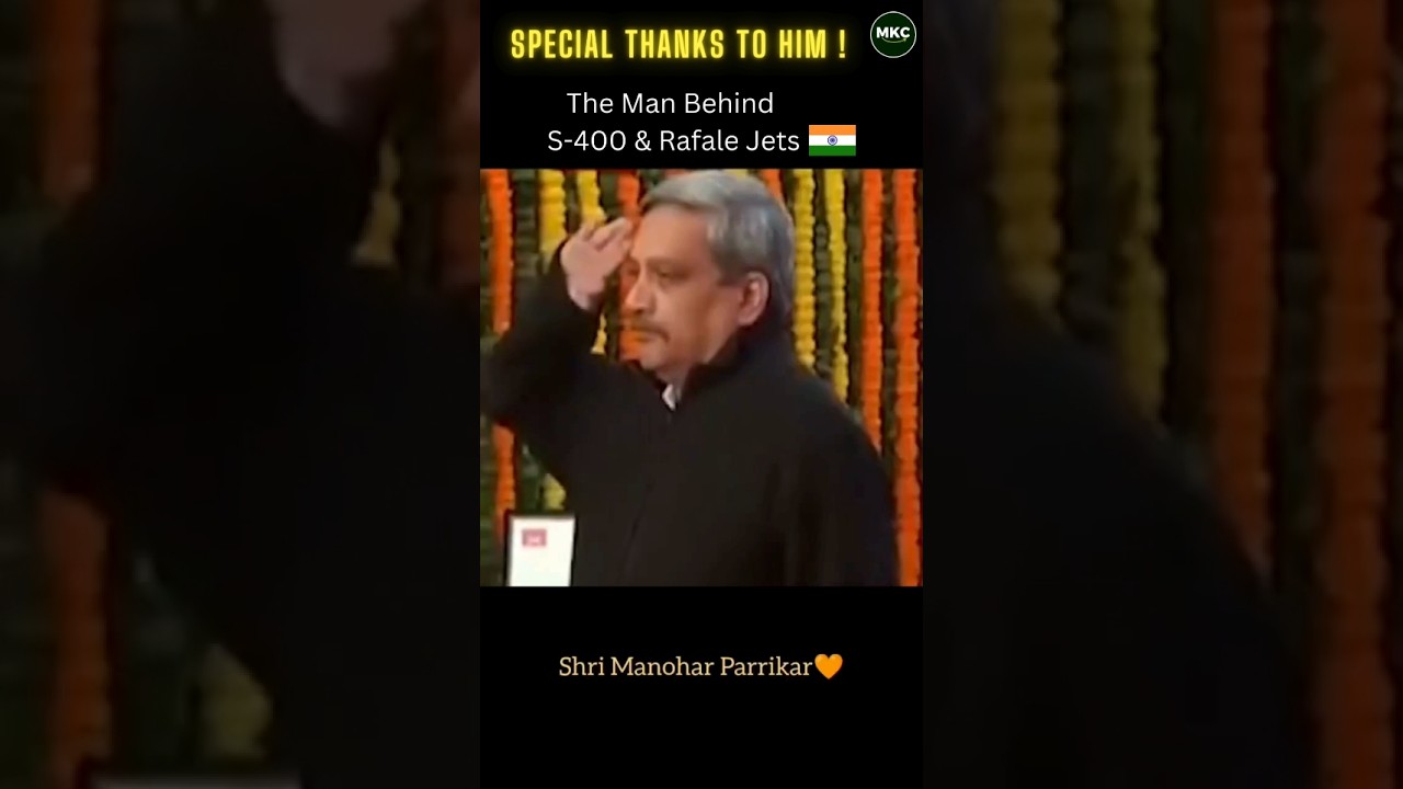 Today's success credit goes to this man !! || Shri Manohar Parrikar - The Man Behind S-400 #airforce