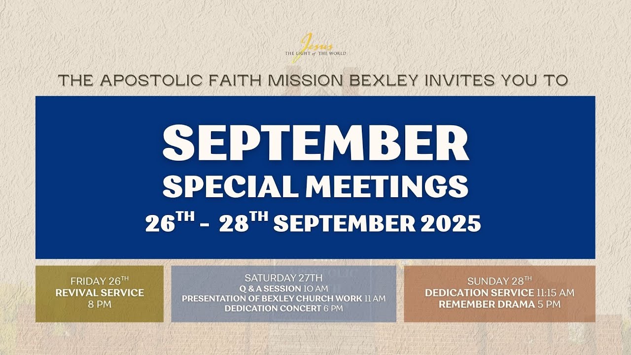 26-09-2025: Revival Service (Live Stream)