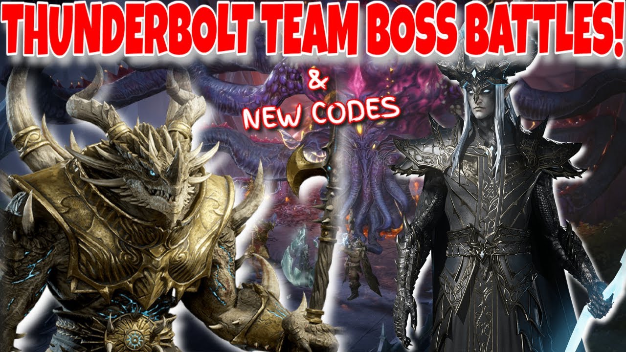Thunderbolt Team Boss Battles & NEW Codes Dragonheir Silent Gods