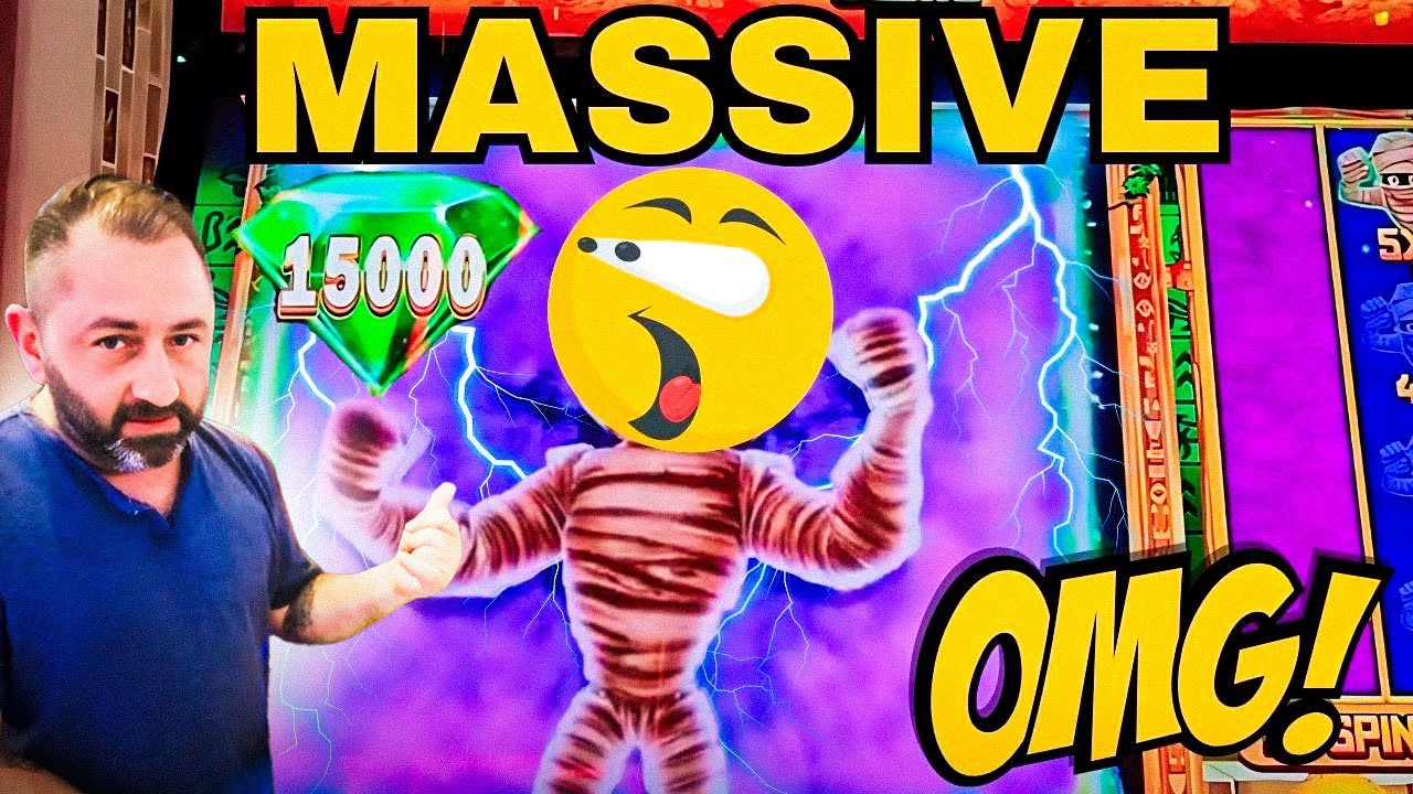 $15,000 GREEN GEM DROP on MO MUMMY Slot! INSANE WIN 😱