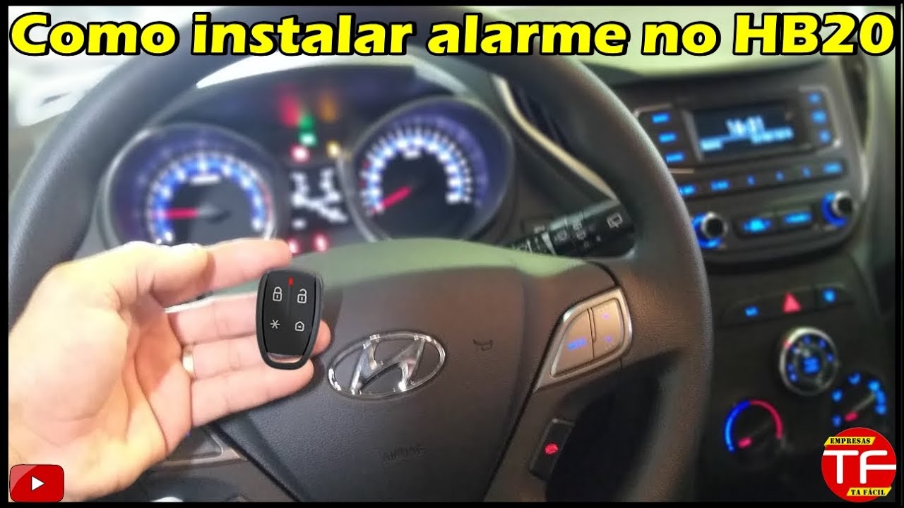 Instalação de alarme no Hyundai HB20