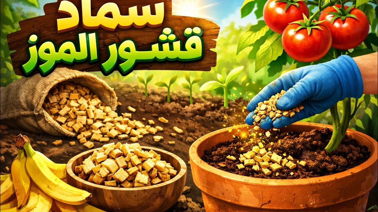 سر رهيب في قشور الموز هيخلي نباتاتك تنفجر من النمو والتزهير !! 