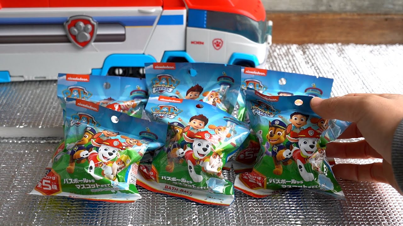 バスボール⭐︎パウっとパウパトロールが登場だ！！誰が出るかなー♫ pawpatrol