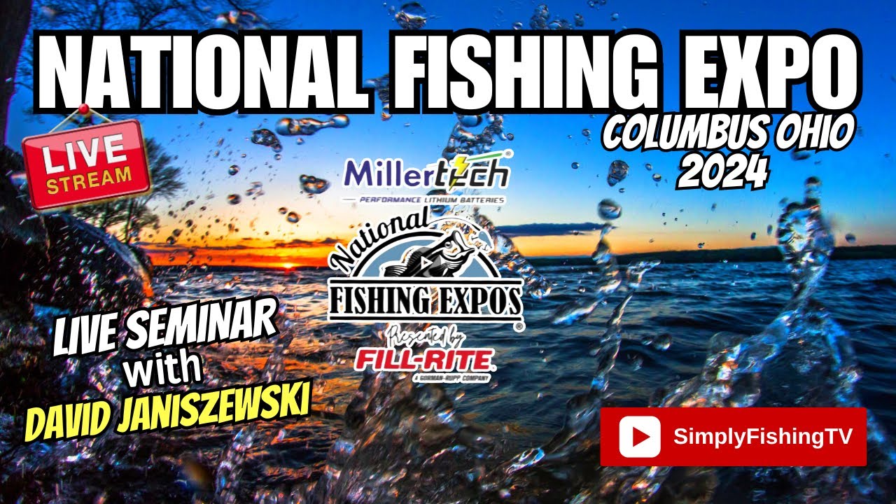 🔴 LIVE: David Janiszewski @ MillerTech National Fishing Expo presented by FILL-RITE