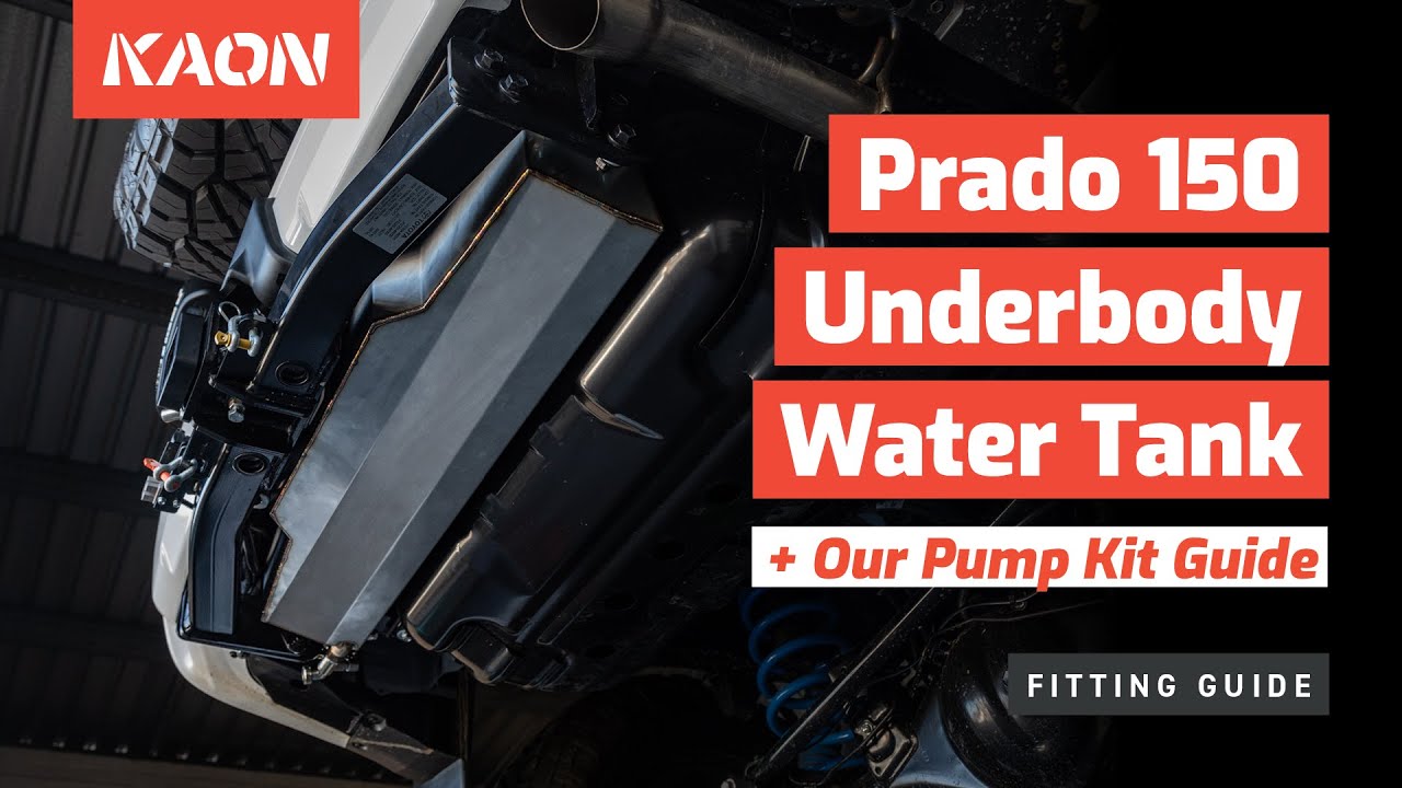 Installing an Underbody Water Tank PLUS a Pump Kit to the Prado 150