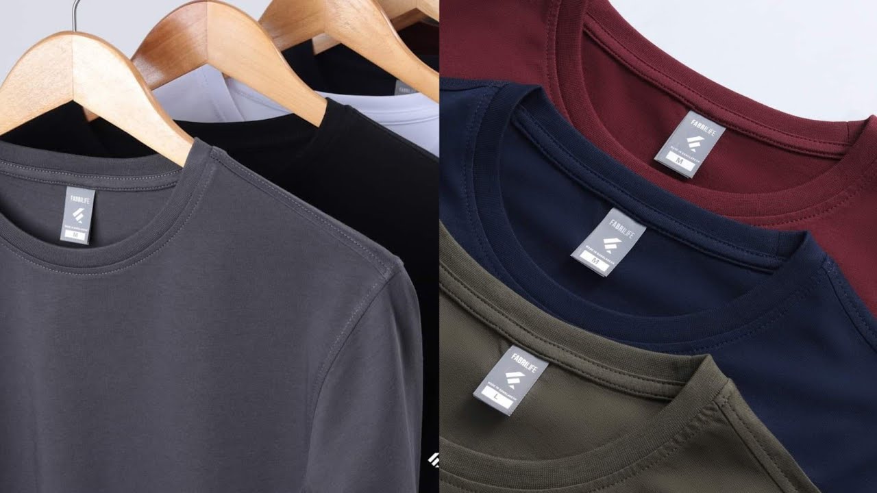 fabrilife সলিড কালার কর্টন টি শার্ট কালেকশান || fabrilife solid cotton t shirt price in bd 2023||
