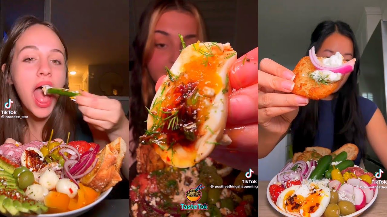 SOME OF THE BEST SAVOURY SNACK PLATE MUKBANGS | TIKTOK COMPILATION 