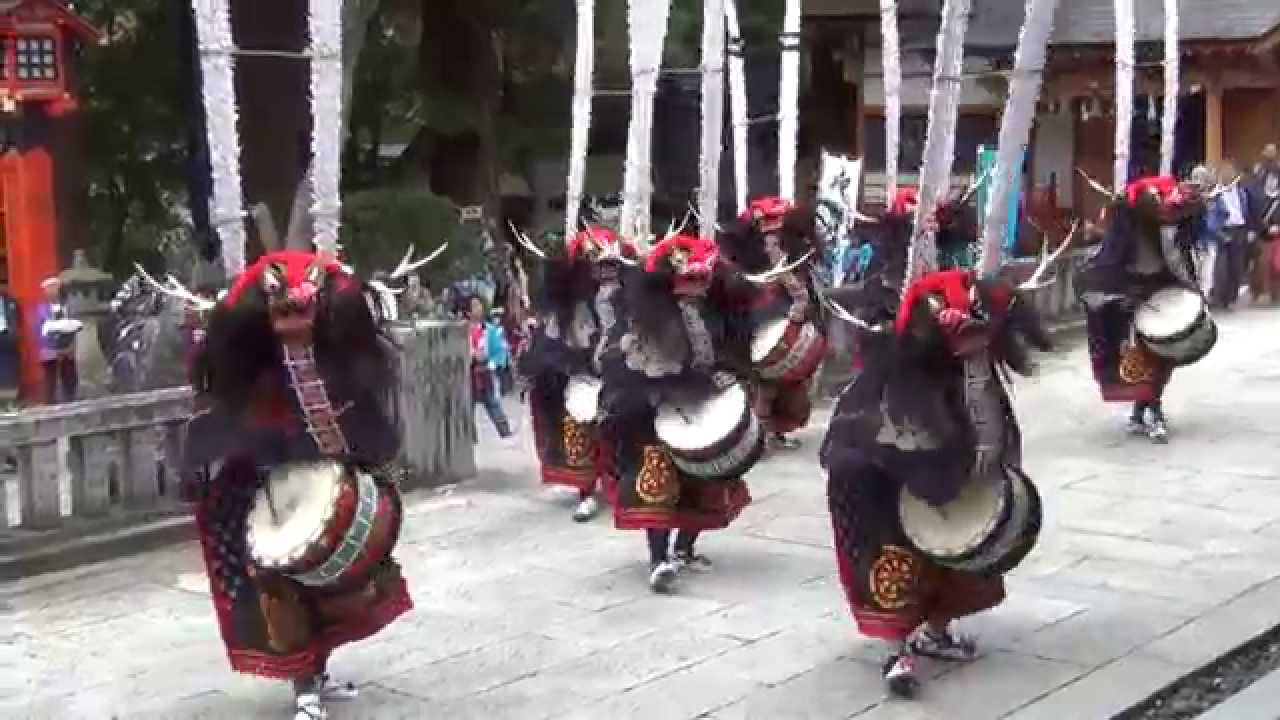 遠野郷八幡宮・しし踊り奉納　2015/10/04