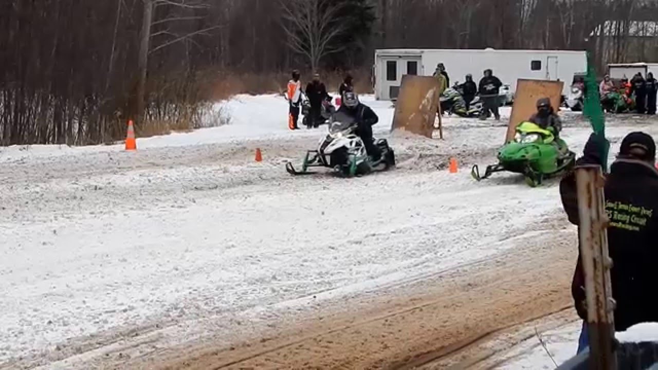Snowmobile Drag Races (Starting Line) | Jason Asselin