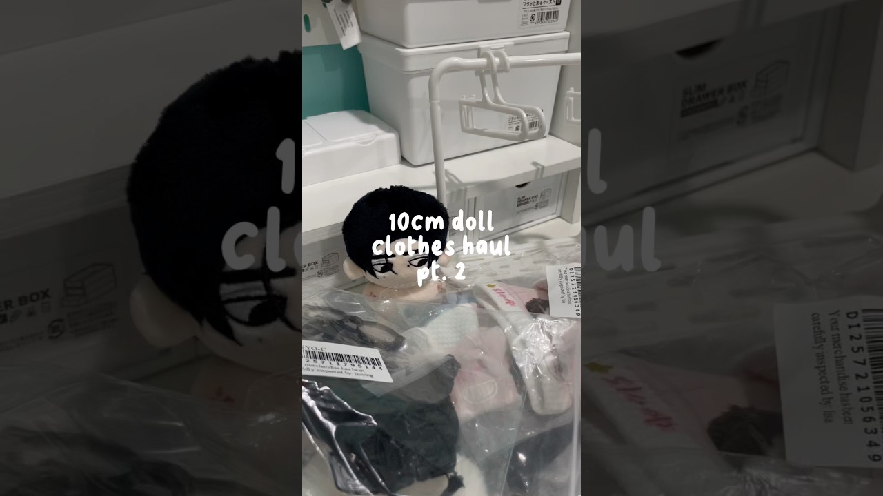 10cm doll clothes haul part 2 ! 🫶🏻 #kpop #enhypen #haul #doll #dollclothes #sunghoon #enha #engene