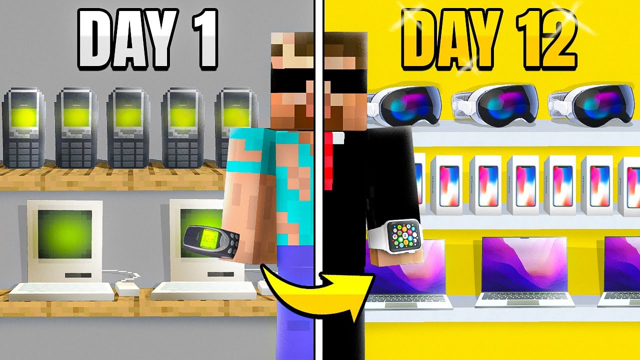 I OPENED AN ELECTRONICS SHOP IN MINECRAFT