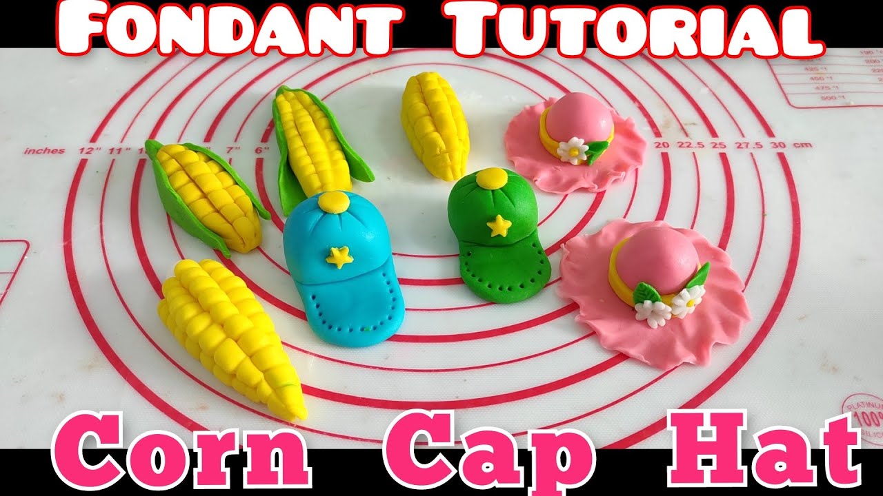 Fondant Tutorial Corn Cap Hat